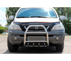 Кенгурятник QT007 (нерж.) для Kia Sorento I BL 2002-2009 рр
