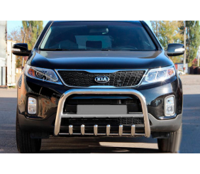 Кенгурятник WT021 (нерж.) для Kia Sorento II XM 2009-2014 рр