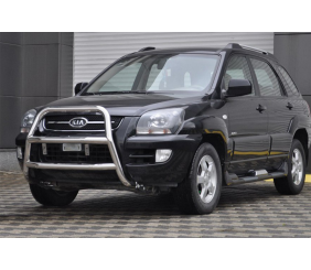 Кенгурятник WT018 (нерж.) для Kia Sportage 2004-2010 рр