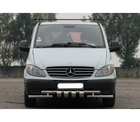 Передній захист Shark ST015 (нерж) 2004-2010 для Mercedes Vito W639 рр