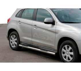 Бічні труби BB002 (2 шт., нерж.) для Mitsubishi ASX 2010-2023 рр