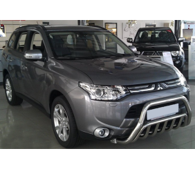 Кенгурятник WT002 (нерж.) для Mitsubishi Outlander 2012-2021 рр