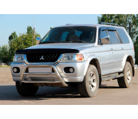 Кенгурятник WT022 (нерж) для Mitsubishi Pajero Sport 1996-2007 рр