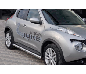 Бічні труби Ø60 (2 шт., нерж.) для Nissan Juke 2010-2019 рр