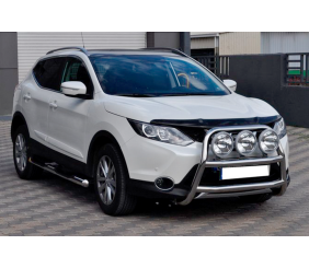 Кенгурятник WT018 (нерж) для Nissan Qashqai 2014-2021 рр