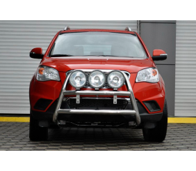 Кенгурятник WT018 (нерж.) для SsangYong Korando 2010-2019 рр