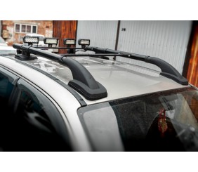 Рейлінги Black Shark (з поперечками) для Volkswagen Amarok 2010-2022 рр