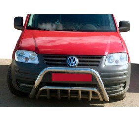 Кенгурятник WT002 (нерж) для Volkswagen Caddy 2004-2010 рр