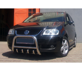 Кенгурятник QT006 (нерж) для Volkswagen Touran 2003-2010 рр