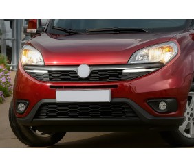Ходові вогні Хром (2014-2026, LED) для Fiat Doblo II рр