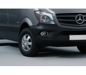 Накладки на противотуманки 2013-2026 (2 шт., нерж.) для Mercedes Sprinter W906 рр