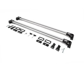 Перемички в штатні місця (2 шт, під ключ) Сірі для Mazda CX-3 2015- рр