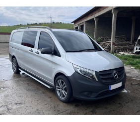 Бокові пороги Maya V1 (2 шт., алюміній) Коротка (short) і середня (Long) для Mercedes Vito/V-class W447 2014- рр
