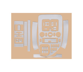 Накладки на панель Meric (1999-2003) Алюміній для Mercedes Vito W638 рр