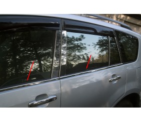 Окантовка вікон (нерж) Carmos - турецька сталь для Chery Tiggo 1 2005-2016 рр