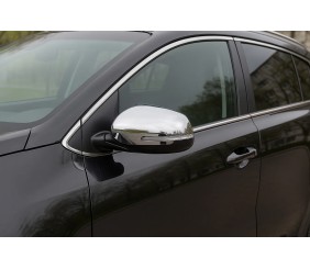 Накладки на дзеркала (2 шт, нерж) для Kia Sportage 2015-2021 рр