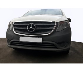 Обведення решітки (2 шт., нерж) для Mercedes Vito/V-class W447 2014- рр