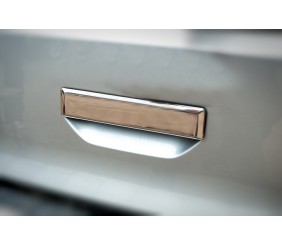 Накладка на задню ручку (нерж) Carmos - Турецька сталь для Volkswagen T6 2015-2024 рр