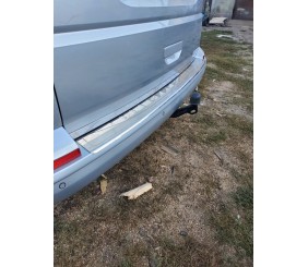 Накладка на задній бампер Omsa Глянець (1 двері, нерж) для Volkswagen T6 2015-2024 рр