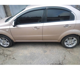 Накладки на ручки (4 шт) Omsa, італійська нержавійка для Chevrolet Aveo T250 2005-2011 рр