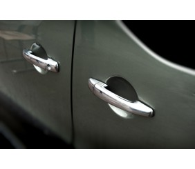 Накладки на ручки (нерж.) 3 штуки, OmsaLine - Італійська нержавійка для Citroen Berlingo 2008-2018 рр