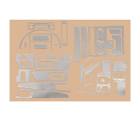 Накладки на панель (Meric, 50 деталей) Алюміній для Mercedes Sprinter W906 2006-2018 рр