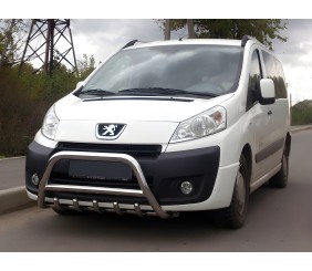 Кенгурятник WT003 (нерж.) 60мм для Citroen Jumpy 2007-2017 рр