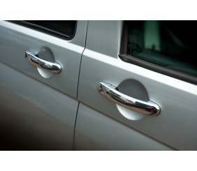 Накладки на ручки (нержавійка) 3 штуки. OmsaLine - Італійська нержавійка для Volkswagen T6 2015-2024 рр