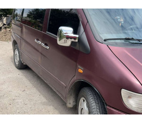 Накладки на ручки (нержавіюча сталь) 3 штуки. OmsaLine - Італійська нержавійка для Mercedes Vito W638 1996-2003 рр