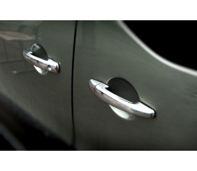 Накладки на ручки (нерж) 3 штуки. Carmos - Турецька сталь для Fiat Scudo 2007-2015 рр