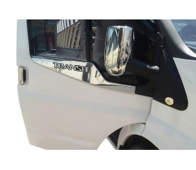 Окантовка вікон Carmos (2 шт., нерж.) для Ford Transit 2000-2014 рр
