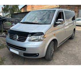 Накладки на дзеркала (2 шт) Carmos - Хромований пластик для Volkswagen T5 Multivan 2003-2010 рр