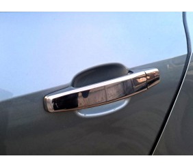 Накладки на ручки (нерж) 4 шт, OmsaLine - Італійська нержавіюча сталь для Opel Astra H 2004-2013 рр