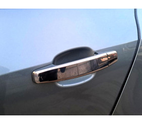Накладки на ручки (4 шт) OmsaLine - Італійська нержавійка для Opel Astra J 2009-2015 рр
