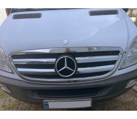 Обведення решітки (2006-2013, нерж) Carmos - Турецька сталь для Mercedes Sprinter W906 рр