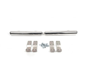 Бічні труби за заднім колесом (2 шт., нерж) Довга база для Volkswagen LT 1995-2006 рр