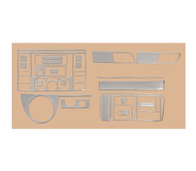 Накладки на торпеду (Туреччина) Алюміній для Volkswagen T5 Transporter 2003-2010 рр