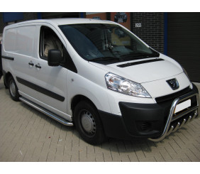 Бокові пороги Premium (2шт., нерж.) Ø60 для Citroen Nemo 2007-2017 рр