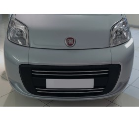 Накладки на решітку (4 частини, нерж.) OmsaLine - Італійська нержавійка для Fiat Fiorino/Qubo 2008-2024 рр