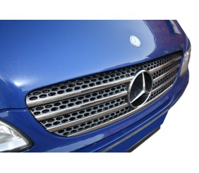 Накладки на решітку (7 частин, нерж.) Carmos - Турецька сталь для Mercedes Viano 2004-2014 рр