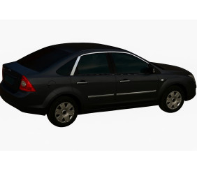 Верхня окантовка скла HB (6 шт, нерж.) для Ford Focus II 2005-2008 рр