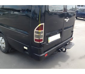 Накладки на стопи (2 шт., нерж.) OmsaLine - Італійська нержавіюча сталь для Mercedes Sprinter W901/902/903/904/905 1995-2006 рр