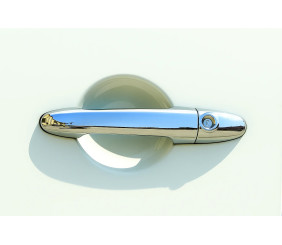 Накладки на ручки (4 шт, нерж) OmsaLine - Італійська нержавійка для Volkswagen Crafter 2006-2016 рр