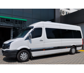 Бічні труби (2 шт., нерж) d60, Long/ExtraLong для Volkswagen Crafter 2006-2016 рр