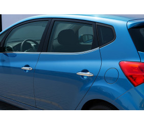 Окантовка вікон (4 шт., нерж.) для Kia Venga 2010-2019 рр