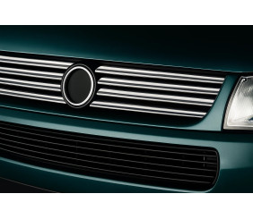 Накладка на решітку Косою капот (8 шт., нерж.) Carmos - Турецька сталь для Volkswagen T4 Caravelle/Multivan 1990-2003 рр