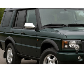 Накладки на дзеркала (2 шт, нерж.) Carmos - Турецька сталь для Land Rover Discovery II 1998-2004 рр