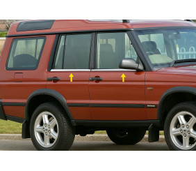 Окантовка вікон (4 шт., нерж.) для Land Rover Discovery II 1998-2004 рр