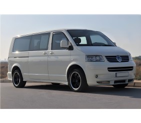 Повна окантовка вікон (14 шт, нерж) 1 бічні двері, Довга база для Volkswagen T5 Multivan 2003-2010 рр