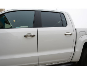 Накладки на ручки (4 шт, нерж) Carmos - Турецька сталь для Volkswagen Amarok 2010-2022 рр